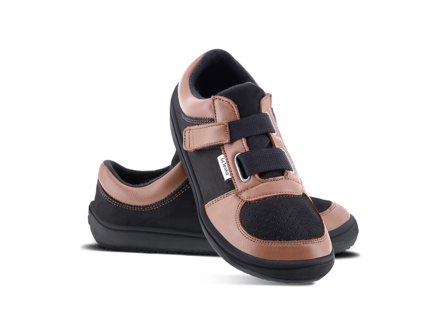 Be Lenka Kids barefoot sneakers - Fluid - Brown & Black 4 OzBarefoot Australia