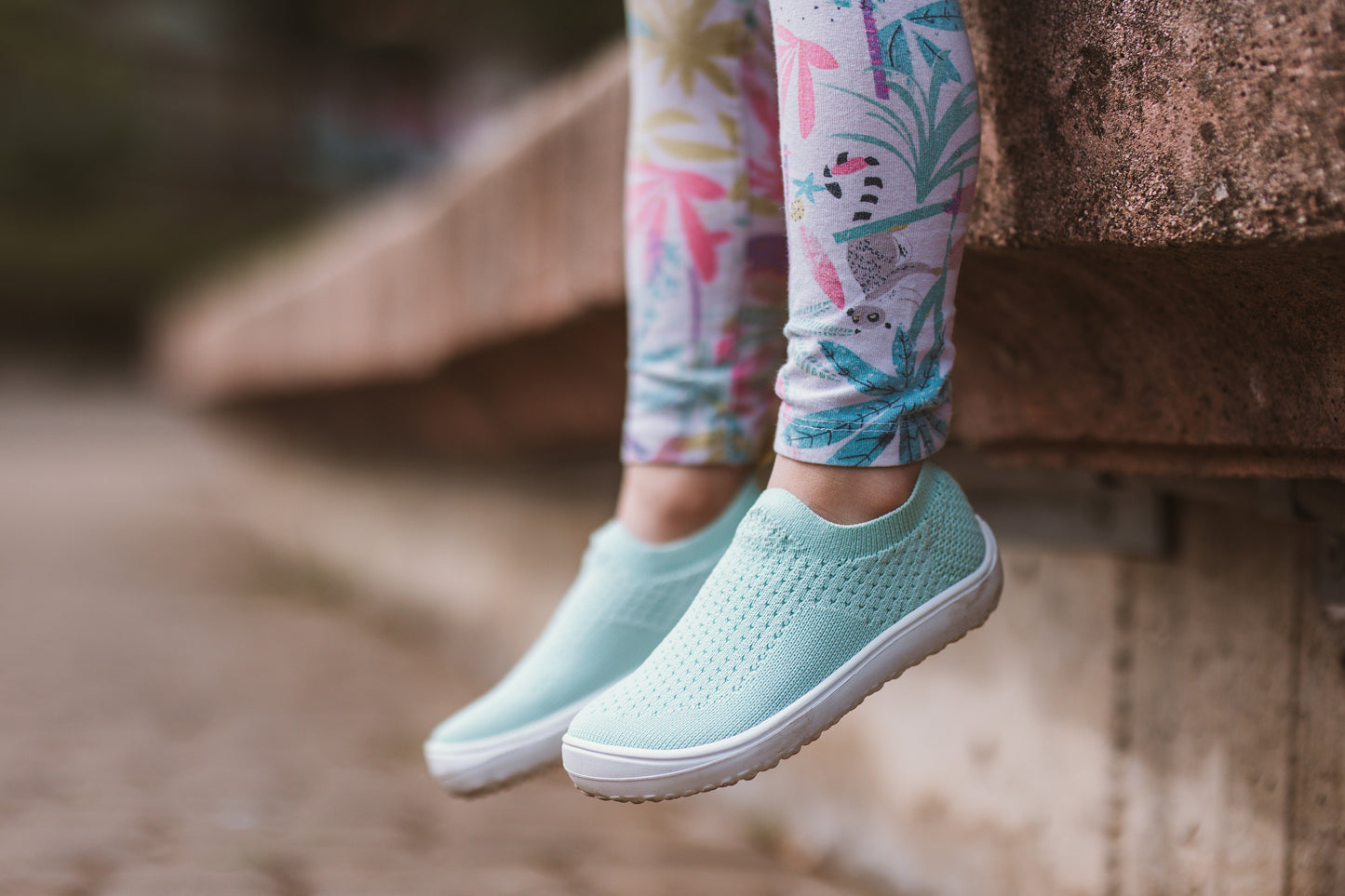 Be Lenka Kids barefoot sneakers Perk - Mint Green 5 OzBarefoot Australia