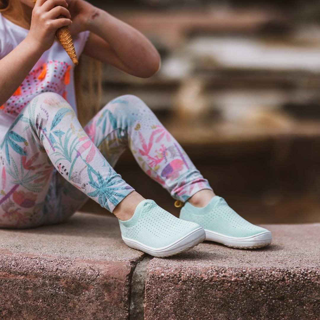 Be Lenka Kids barefoot sneakers Perk - Mint Green 12 OzBarefoot Australia