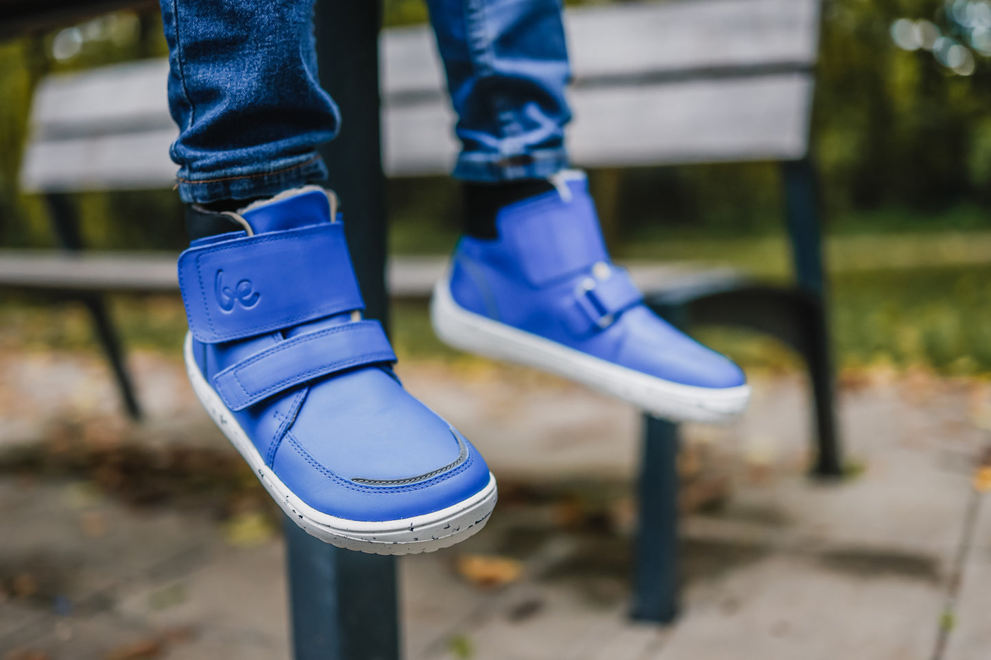 Be Lenka Kids Winter barefoot Be Lenka Panda 2.0 - Blue & White 3 OzBarefoot Australia