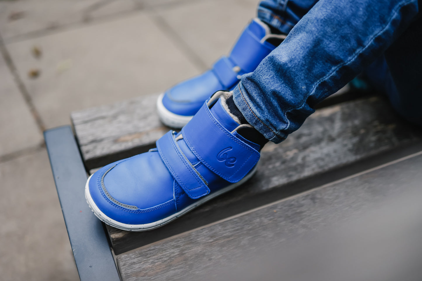 Be Lenka Kids Winter barefoot Be Lenka Panda 2.0 - Blue & White 9 OzBarefoot Australia