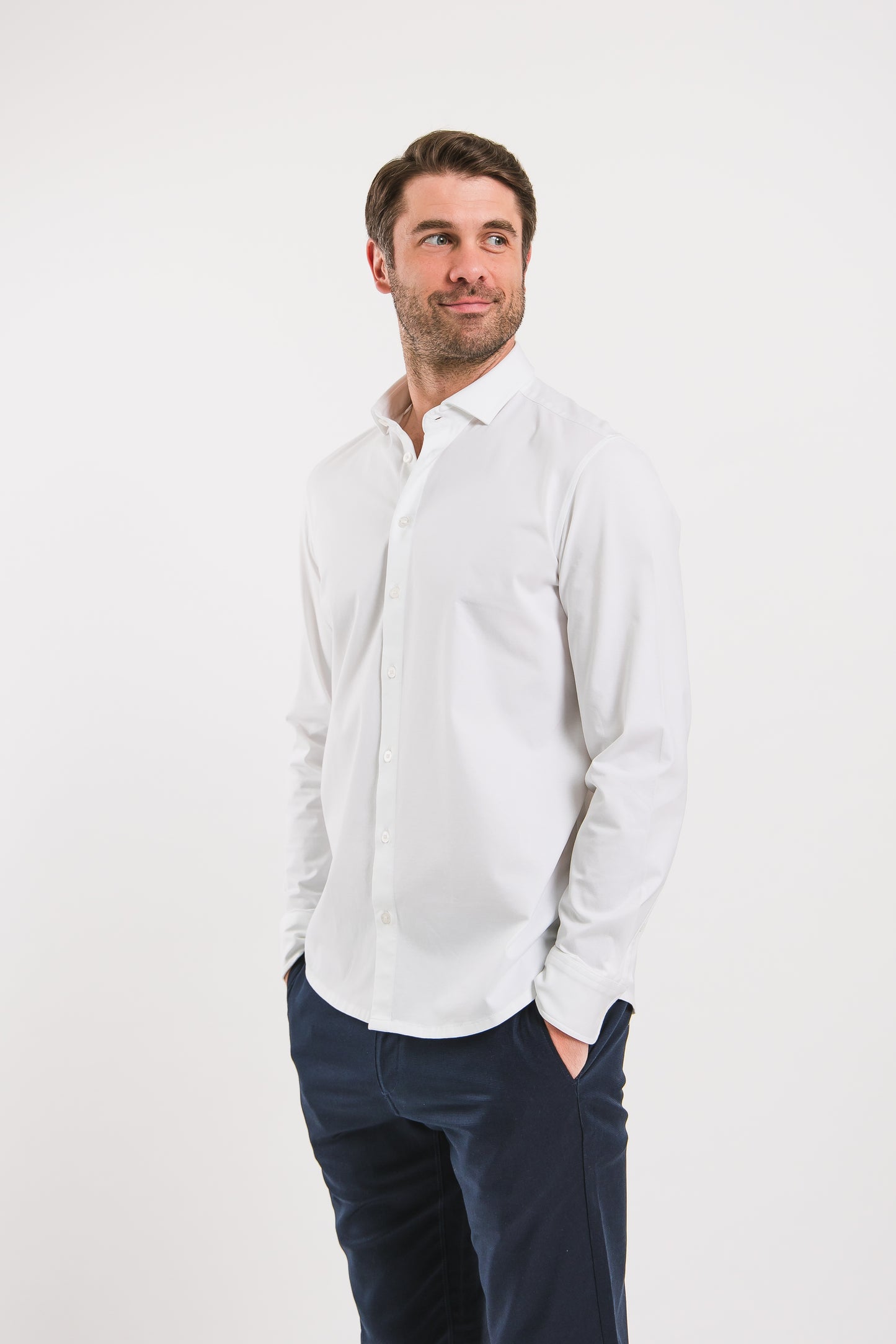 Men’s Shirt Regular Be Lenka Essentials - White 2 OzBarefoot Australia