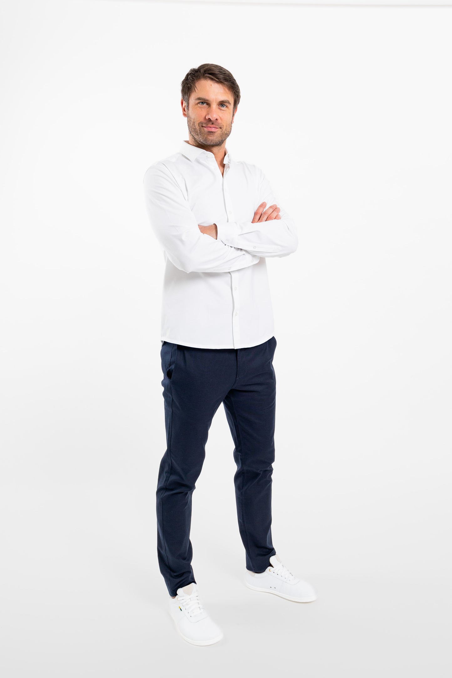 Men’s Shirt Slim Be Lenka Essentials - White 3 OzBarefoot Australia