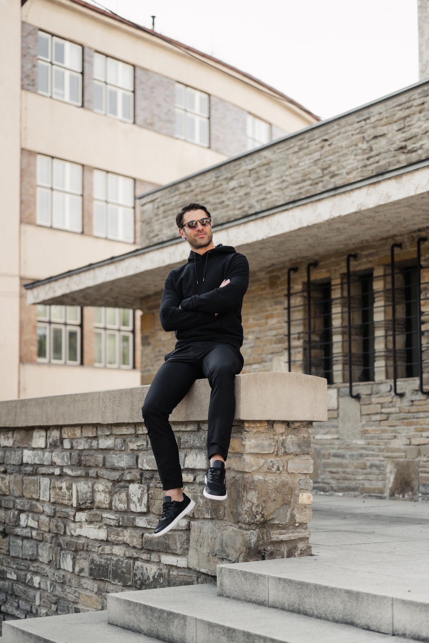 Men’s Hoodie Be Lenka Essentials - Black 1 OzBarefoot Australia