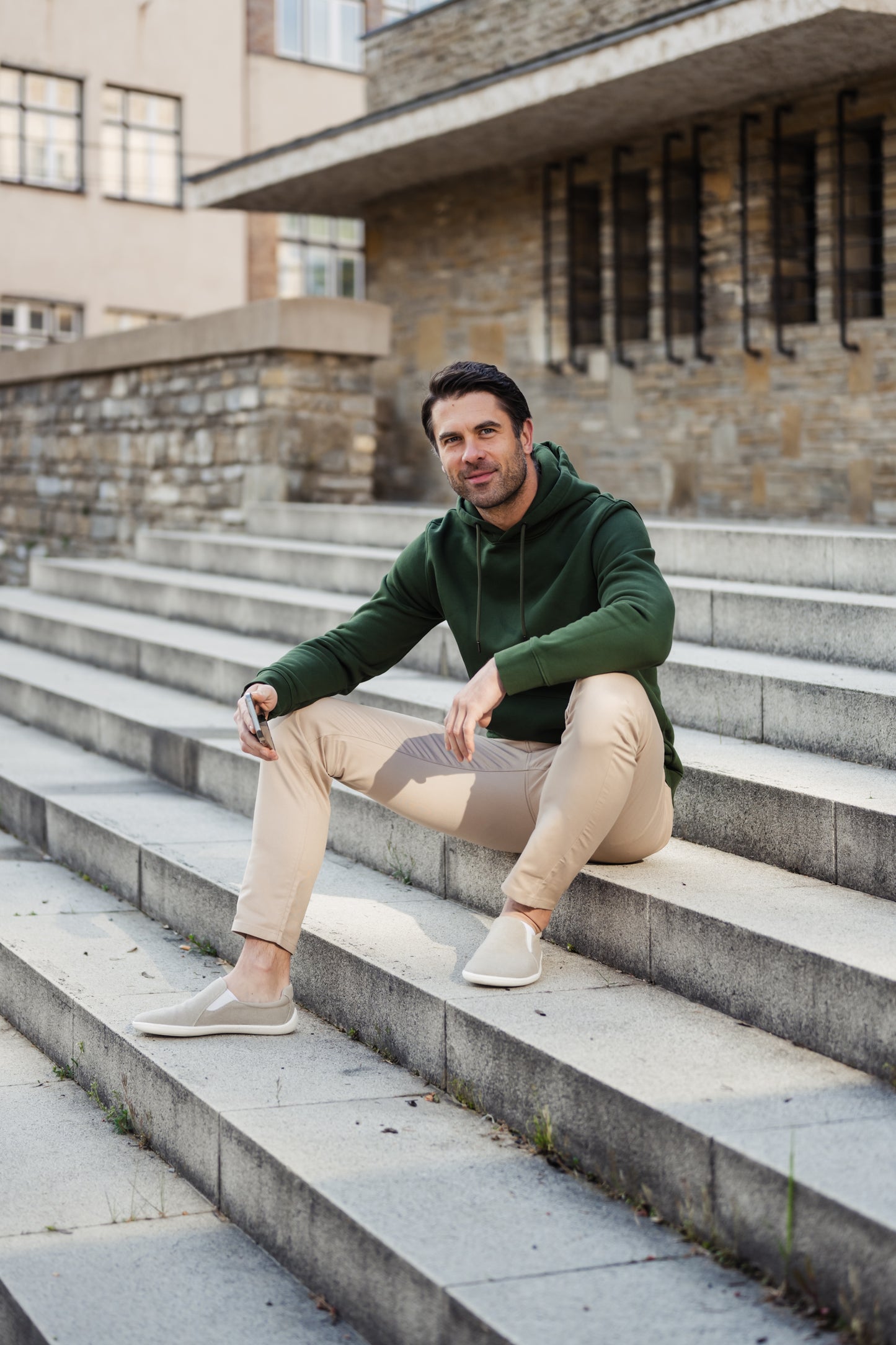 Men’s Hoodie Be Lenka Essentials - Dark Green 1 OzBarefoot Australia