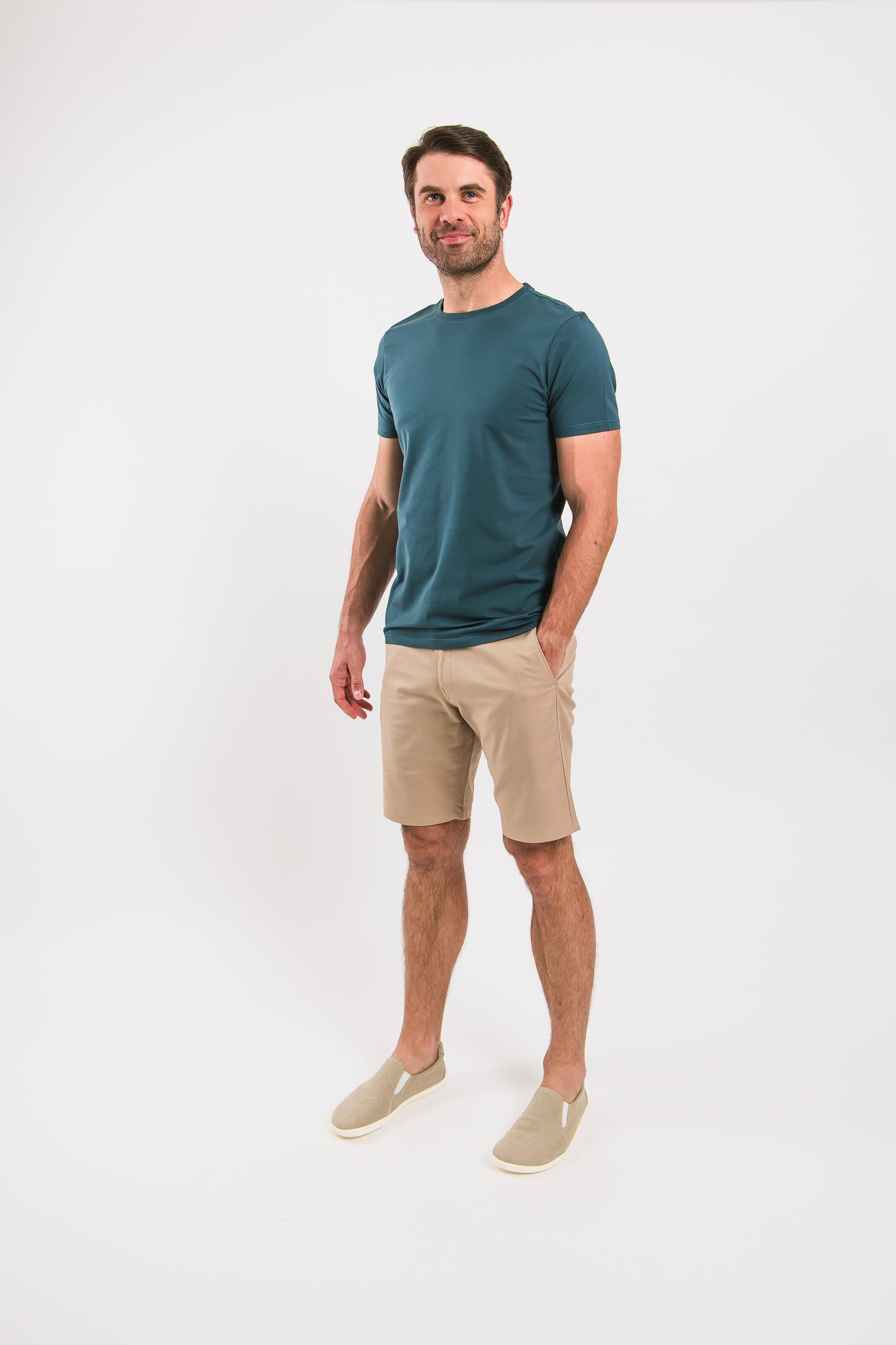 Men’s Round Neck T-shirt Be Lenka Essentials - Deep Ocean Blue 2 OzBarefoot Australia