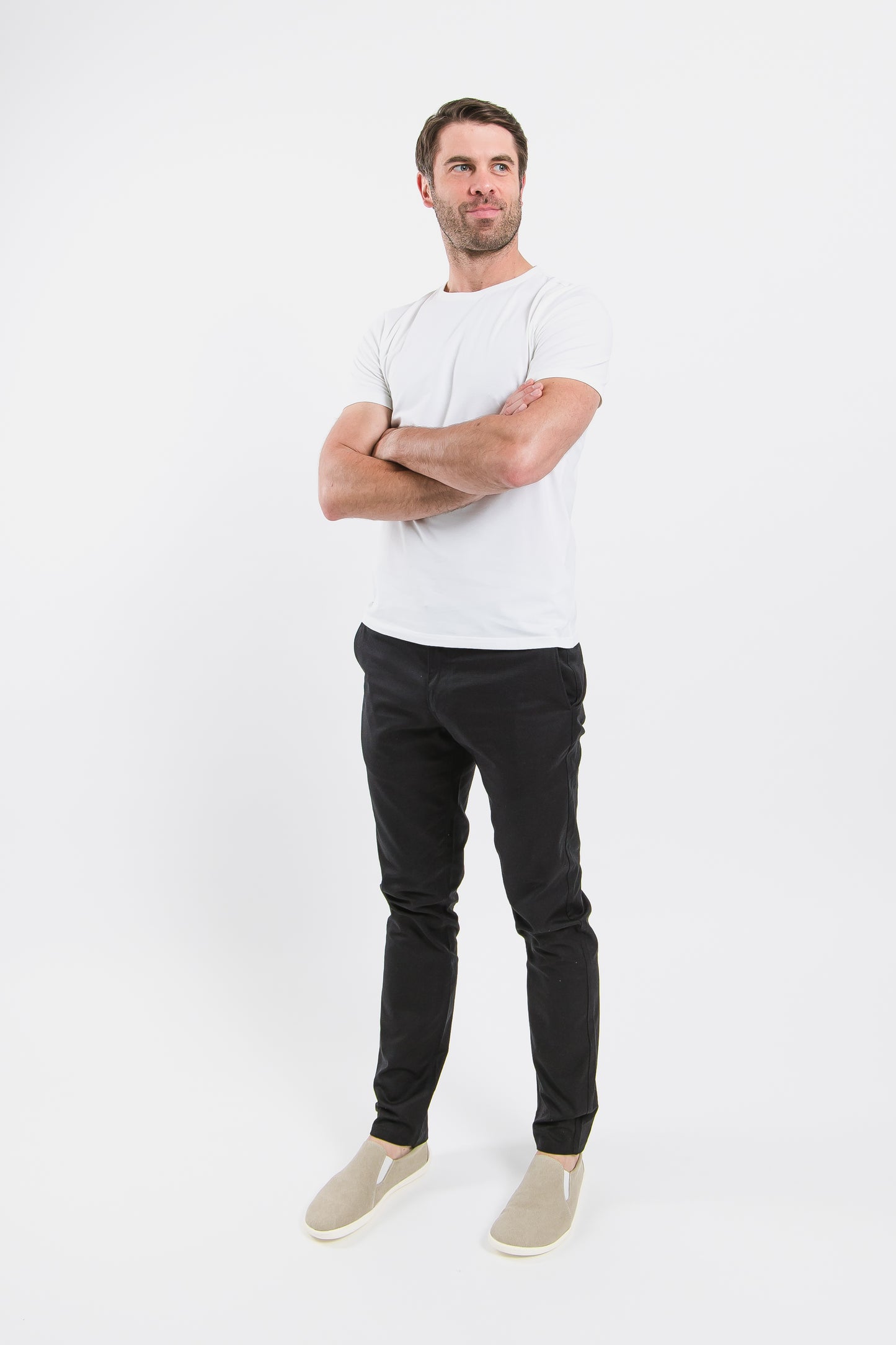Men’s Round Neck T-shirt Be Lenka Essentials - White 4 OzBarefoot Australia