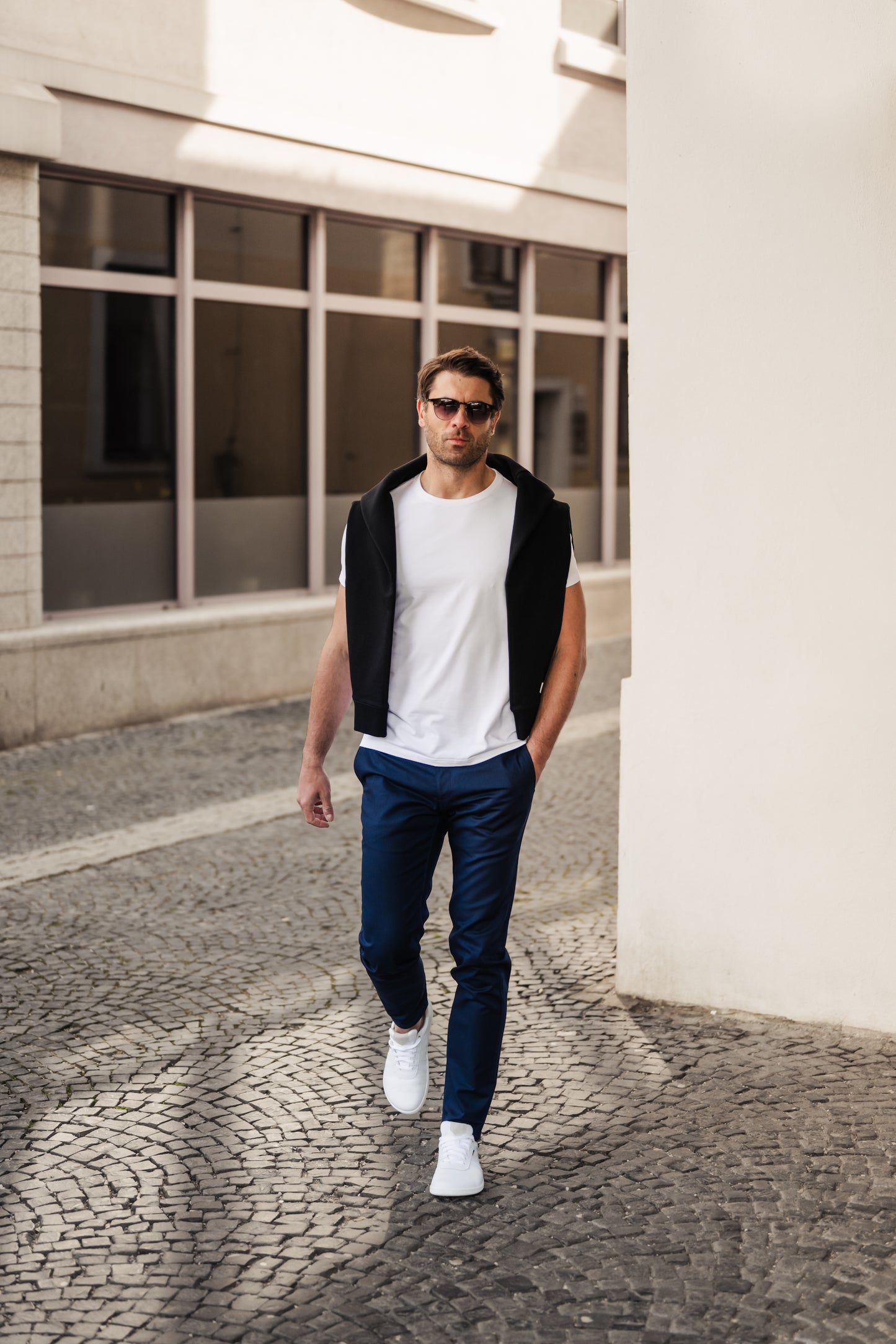 Men’s Round Neck T-shirt Be Lenka Essentials - White 1 OzBarefoot Australia
