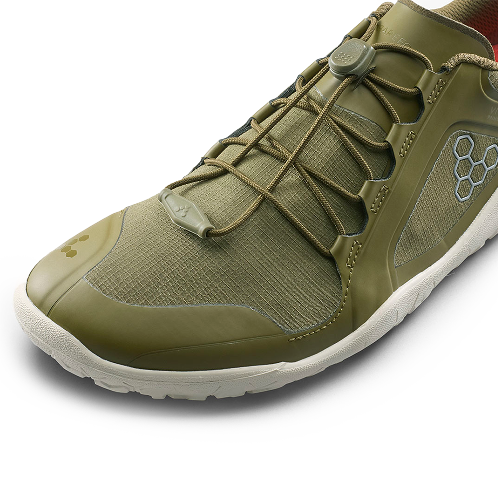 Vivobarefoot Primus Trail III All Weather FG Womens Dark Olive/White
