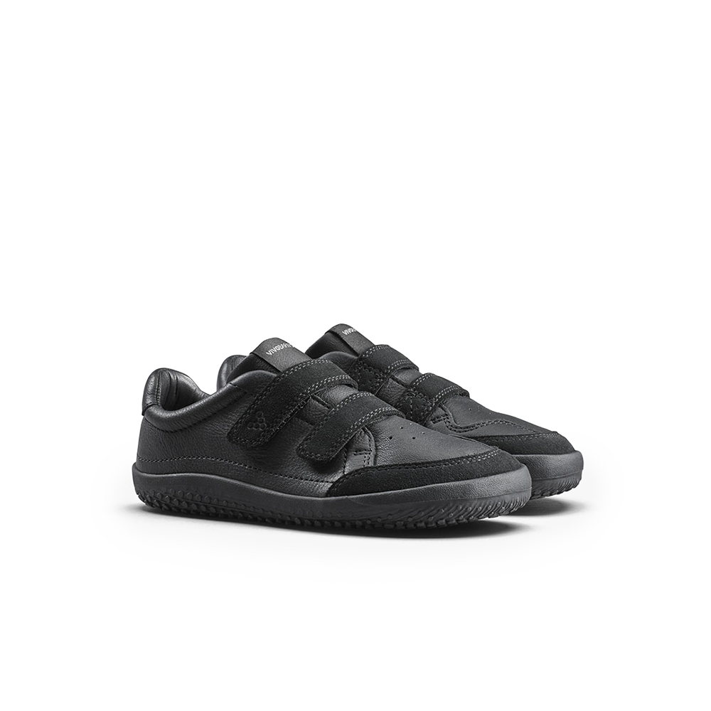 Vivobarefoot Gobi Sneaker School Pre-School Obsidian