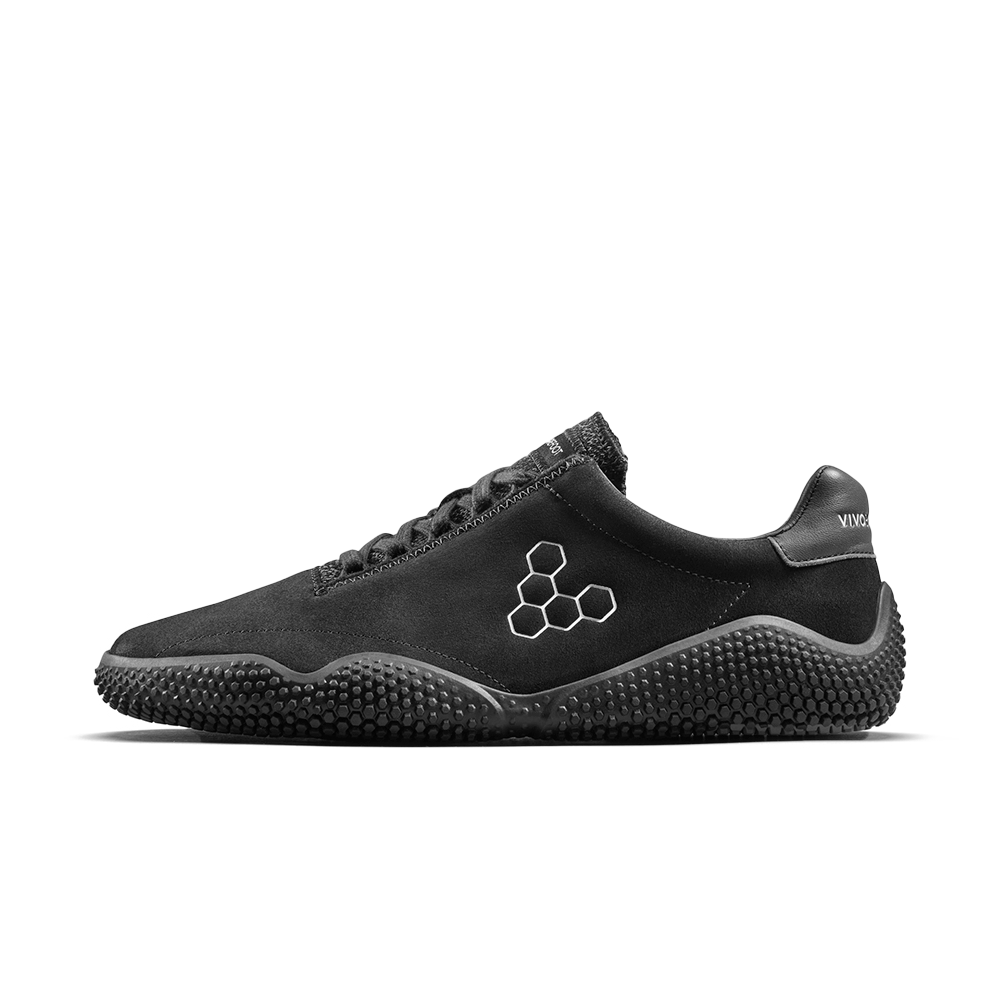 Vivobarefoot Motus Studio Sneaker Leather Mens Obsidian