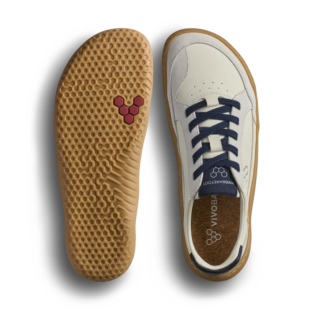 Vivobarefoot Gobi III Sneaker Leather Mens Limestone/Seaborne