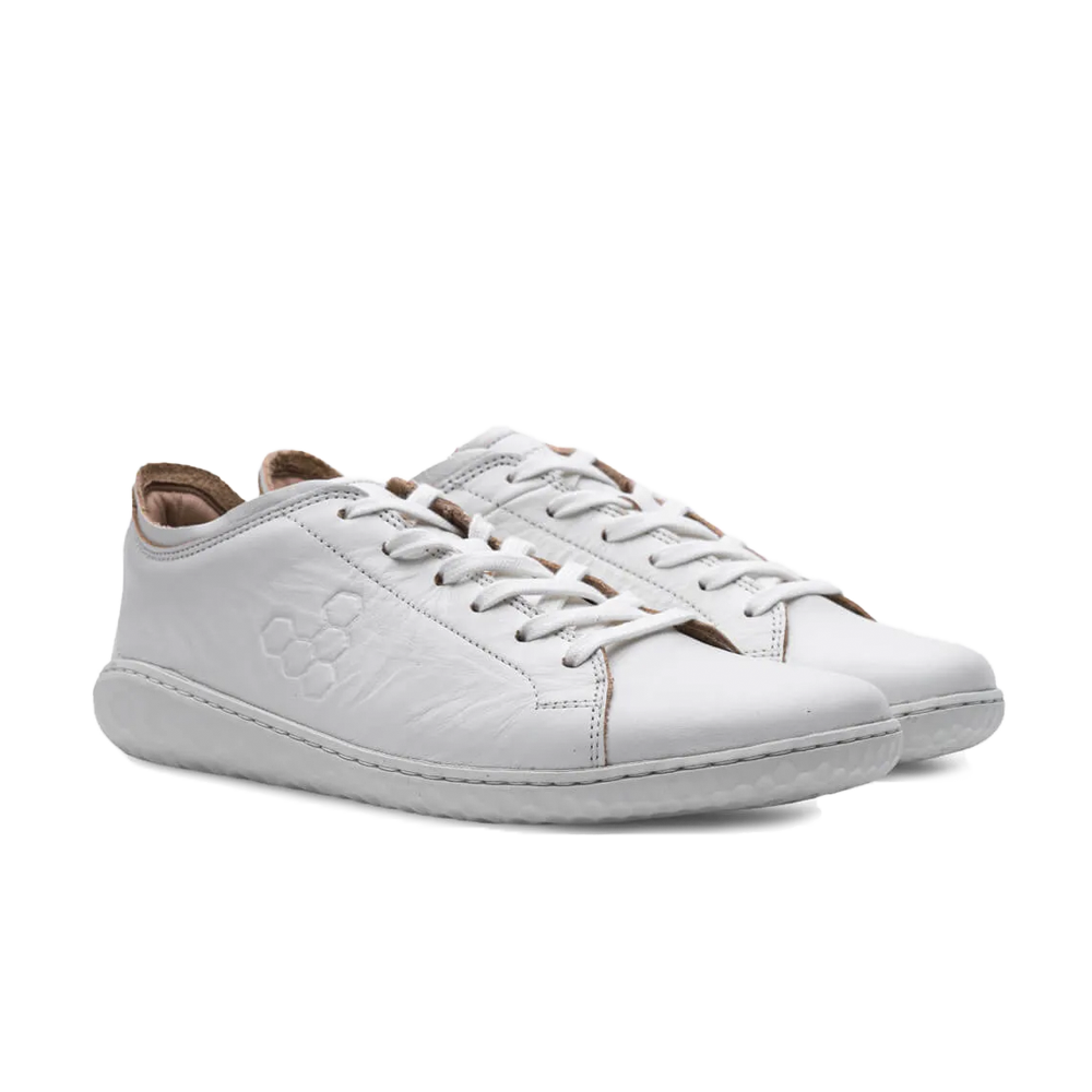 Vivobarefoot Geo Court III Womens Bright White 4  - OzBarefoot