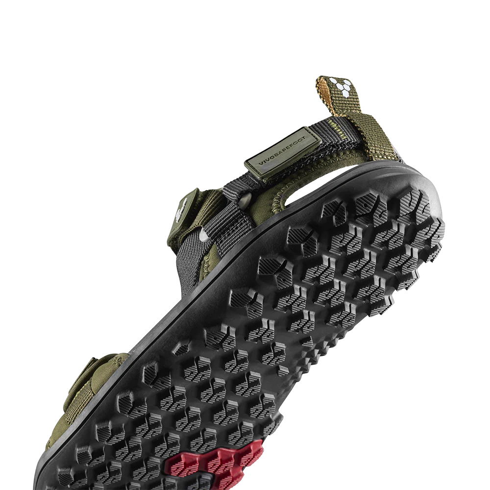 Vivobarefoot Tracker Ora Sandal Mens Dark Olive