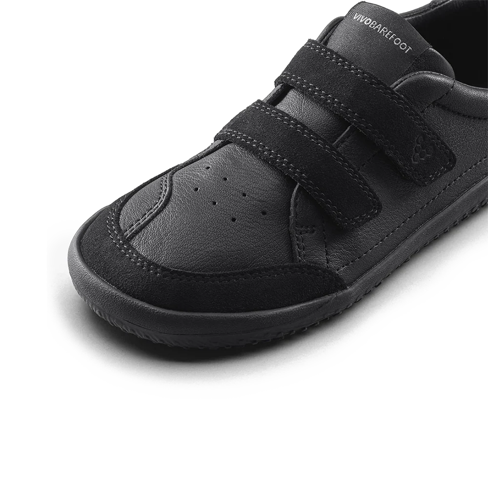 Vivobarefoot Gobi Sneaker School Pre-School Obsidian