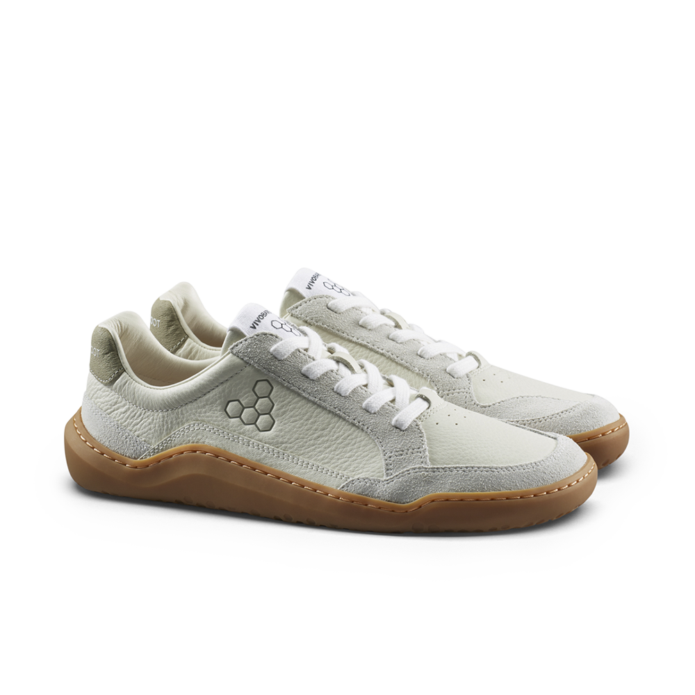 Vivobarefoot Gobi III Sneaker Leather Womens Limestone Dusty Green
