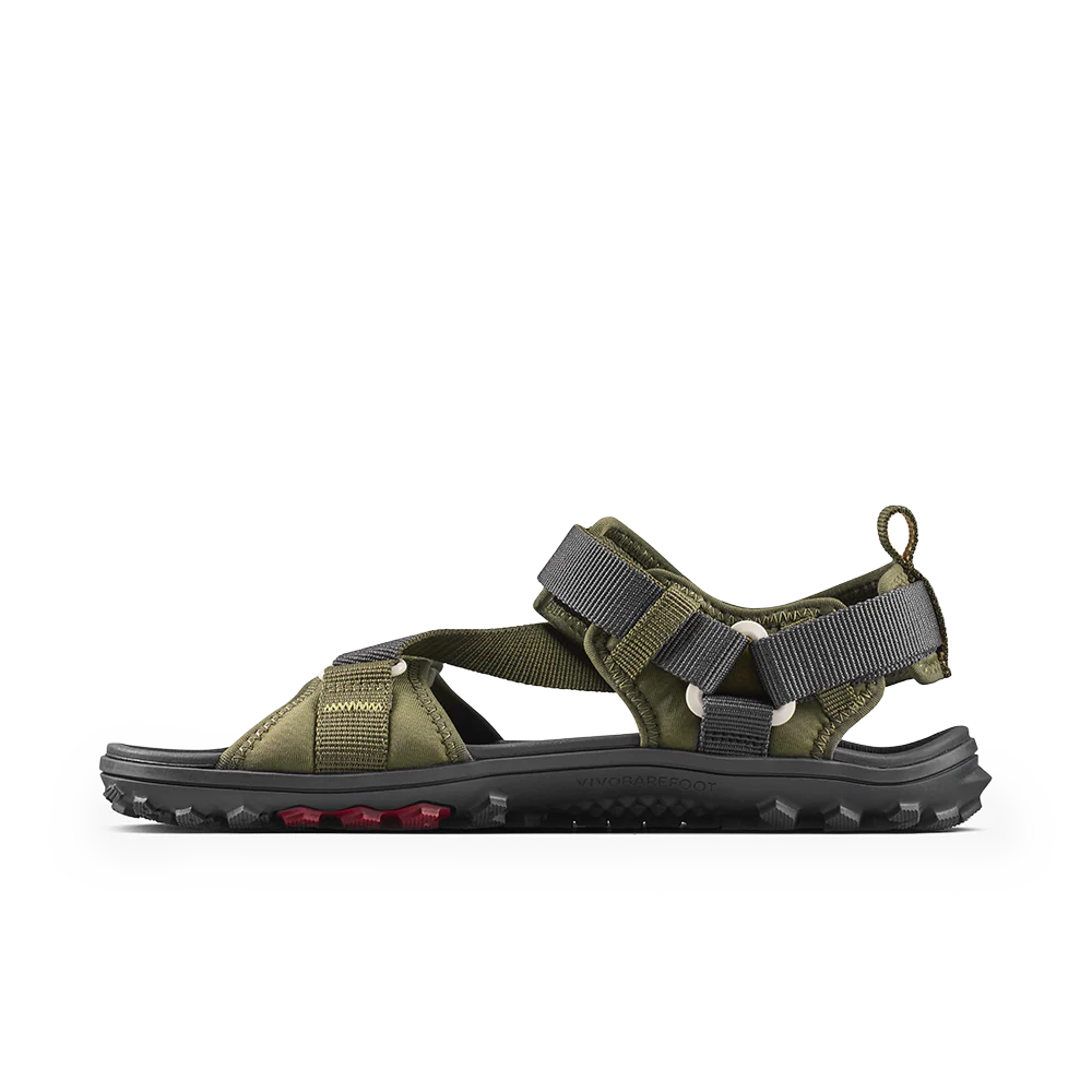Vivobarefoot Tracker Ora Sandal Mens Dark Olive