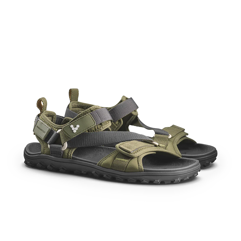 Vivobarefoot Tracker Ora Sandal Mens Dark Olive