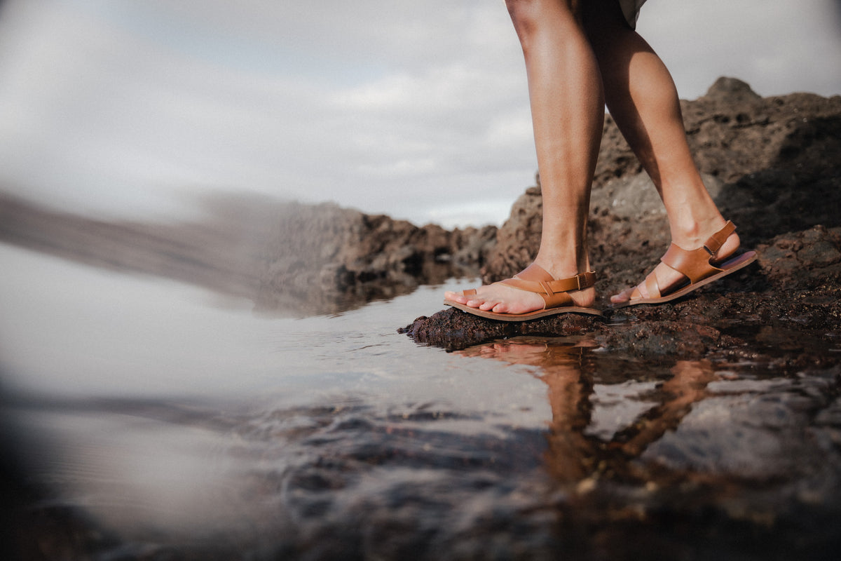 Vivobarefoot Opanka Sandal Womens Tan