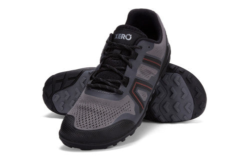 Barefoot Shoes - Xero - MESA TRAIL II: TRAIL RUNNING SHOE - MEN - Steel Gray / Orange 8  - OzBarefoot