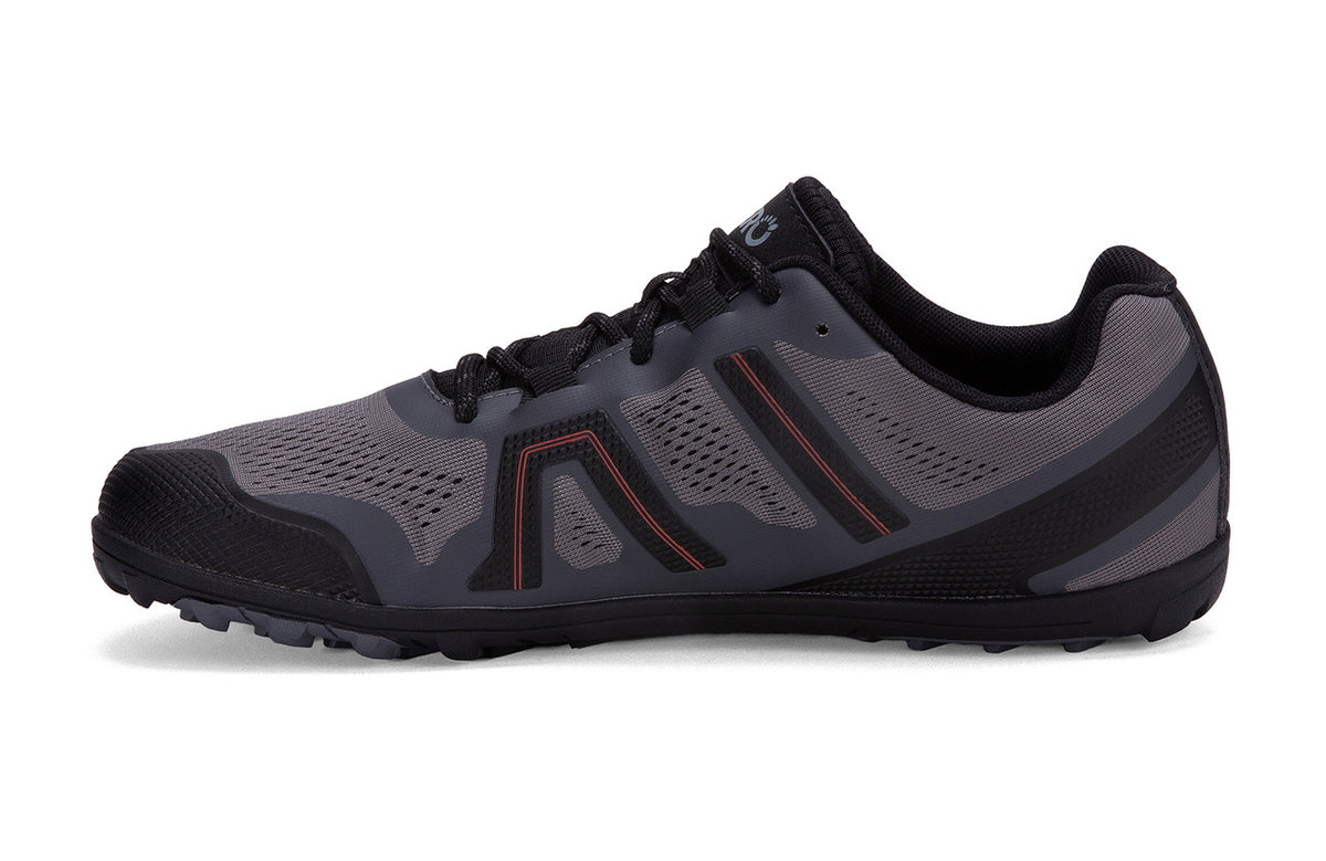 Barefoot Shoes - Xero - MESA TRAIL II: TRAIL RUNNING SHOE - MEN - Steel Gray / Orange 5  - OzBarefoot