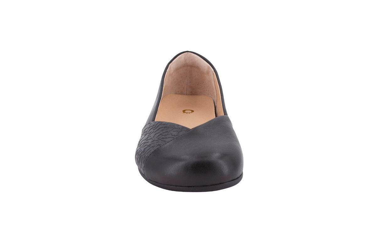 Barefoot Shoes - Xero - PHOENIX: Leather Dress Flat - WOMEN - Black 6  - OzBarefoot