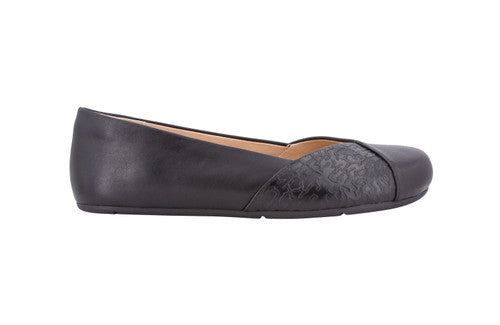 Barefoot Shoes - Xero - PHOENIX: Leather Dress Flat - WOMEN - Black 3  - OzBarefoot