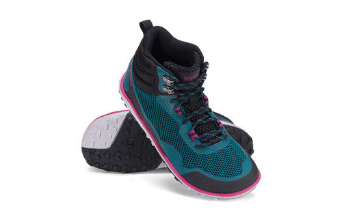 Barefoot Shoes - Xero - SCRAMBLER MID - WOMEN - Deep Lake / Fuchsia 8  - OzBarefoot