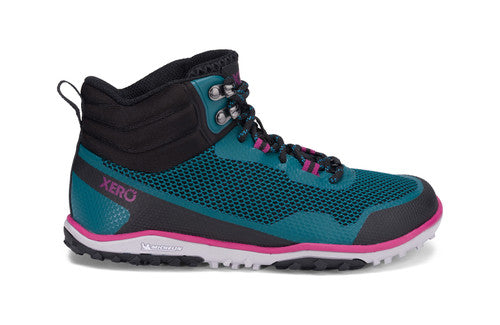 Barefoot Shoes - Xero - SCRAMBLER MID - WOMEN - Deep Lake / Fuchsia 7  - OzBarefoot