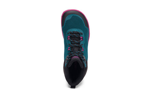 Barefoot Shoes - Xero - SCRAMBLER MID - WOMEN - Deep Lake / Fuchsia 4  - OzBarefoot