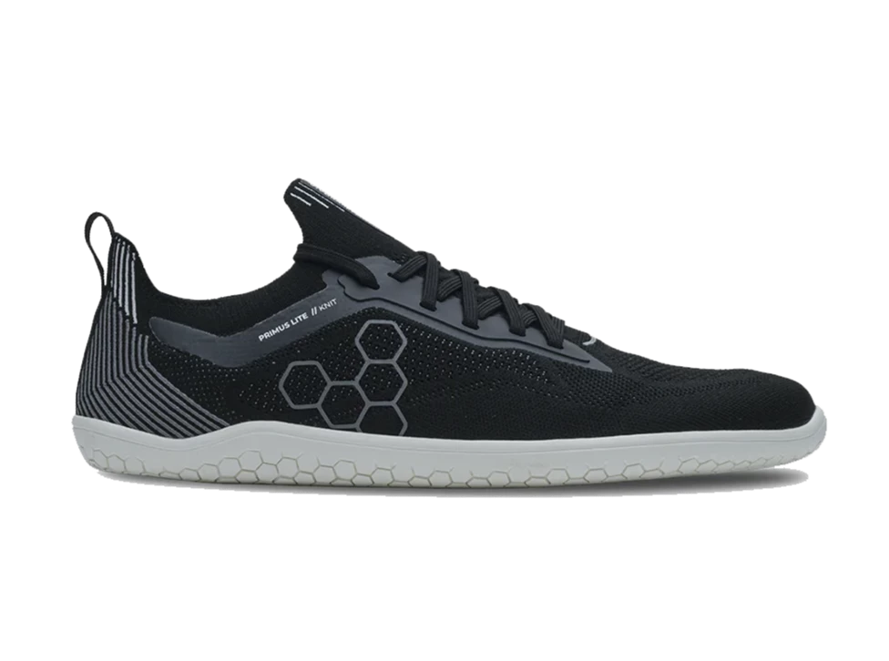 Womens barefoot workout shoes - Vivobarefoot Primus Lite Knit Womens Obsidian