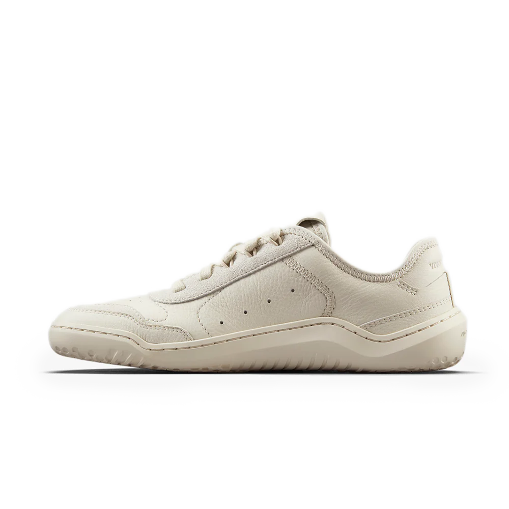 Vivobarefoot Gobi Sneaker Leather Mens Limestone - OzBarefoot