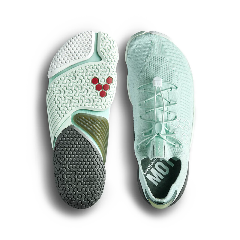 Top view - Vivobarefoot Motus Flex Womens Soothing Sea - OzBarefoot