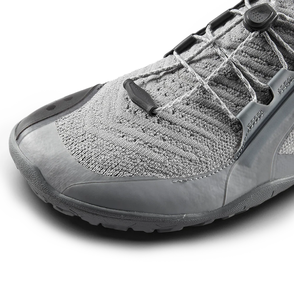 Detail - Vivobarefoot Primus Trail Knit FG Mens Ultimate Gray - OzBarefoot