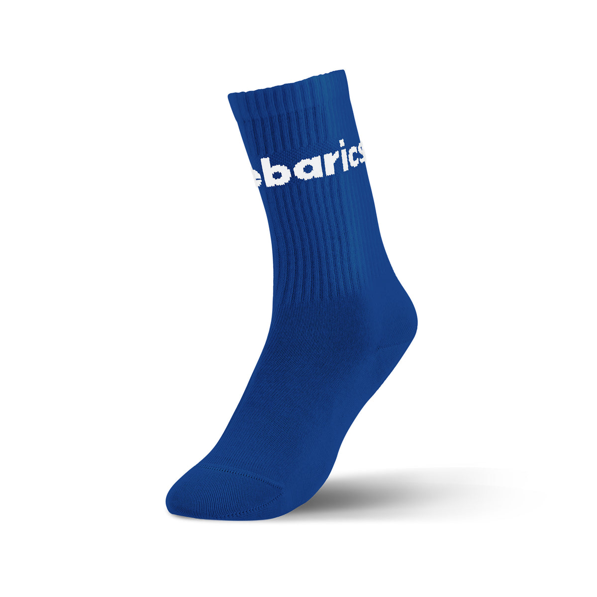 Barebarics - Barefoot Socks - Crew - Blue - Big logo - 3 pack 5  - OzBarefoot