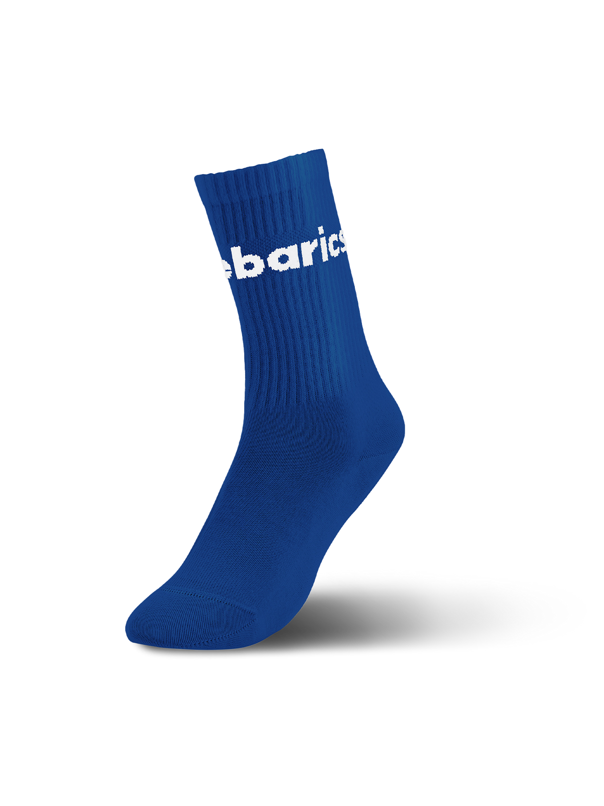 Barebarics - Barefoot Socks - Crew - Blue - Big logo - 3 pack 4  - OzBarefoot