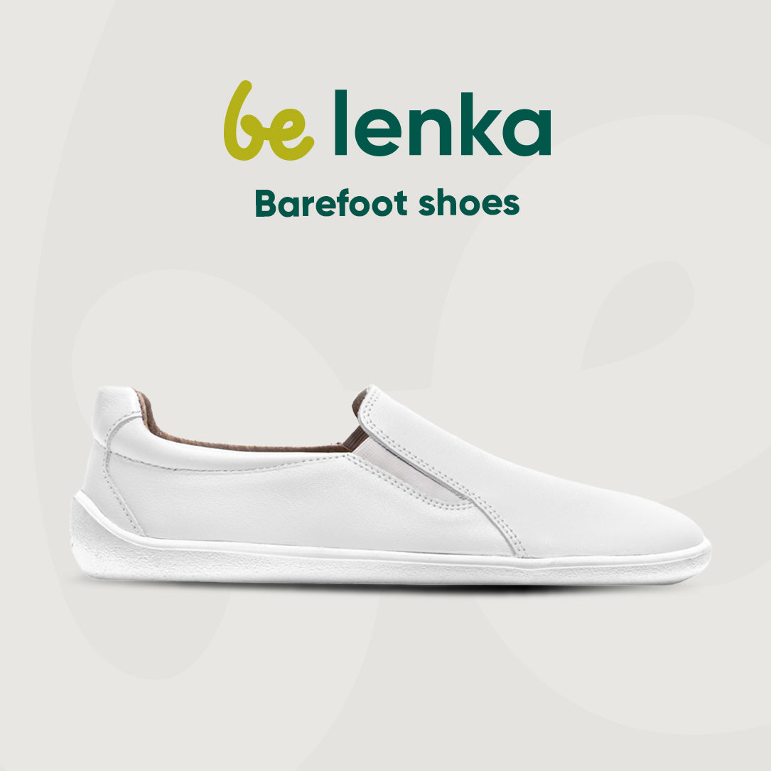 Barefoot Sneakers - BeLenka Eazy - White Outlet 5 OzBarefoot Australia