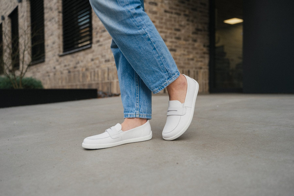 Barefoot Moccasins Be Lenka Buena - All White 3  - OzBarefoot