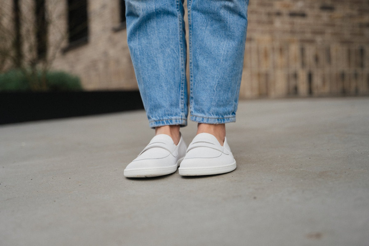 Barefoot Moccasins Be Lenka Buena - All White 6  - OzBarefoot