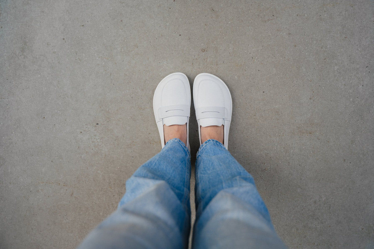 Barefoot Moccasins Be Lenka Buena - All White 8  - OzBarefoot