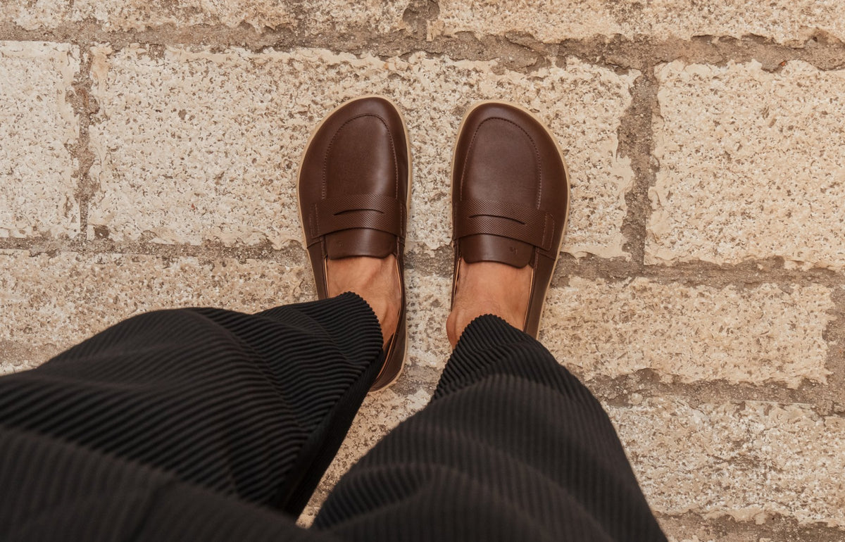 Barefoot Moccasins Be Lenka Buena - Dark Brown & Beige