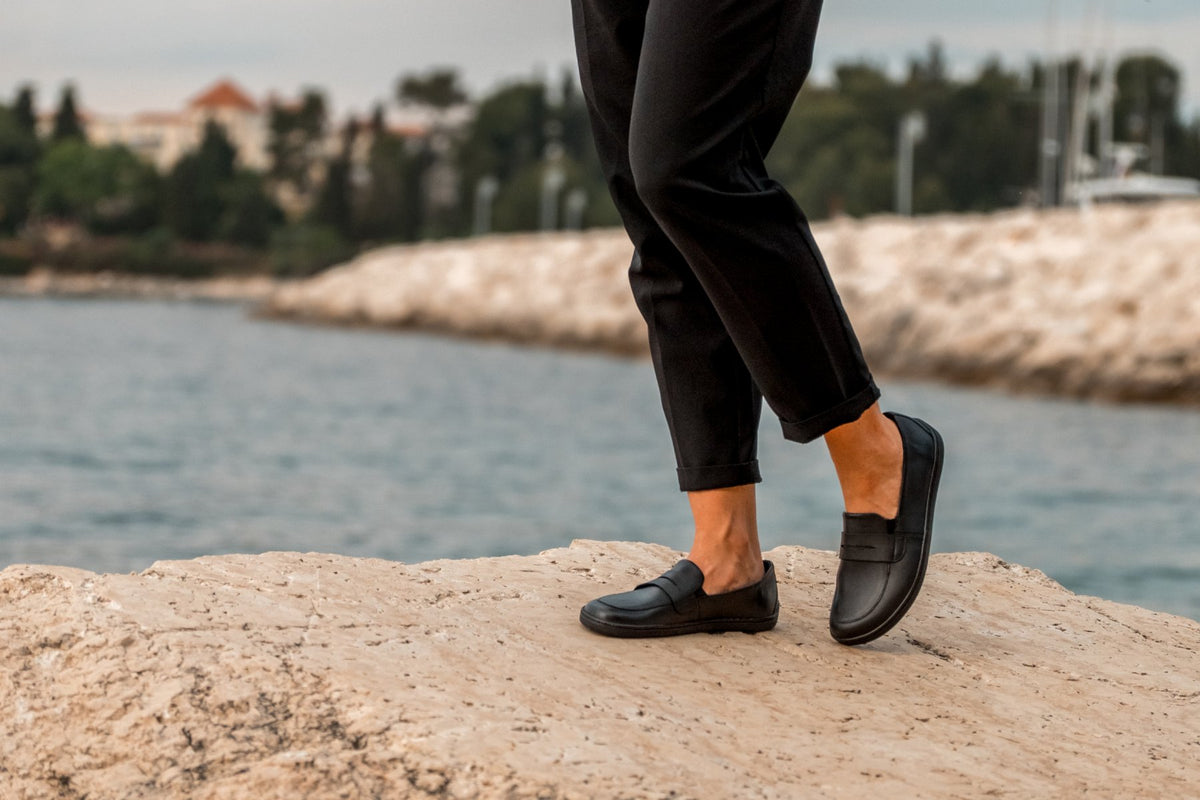 Barefoot Moccasins Be Lenka Buena - All Black (LAST PAIRS) 4  - OzBarefoot