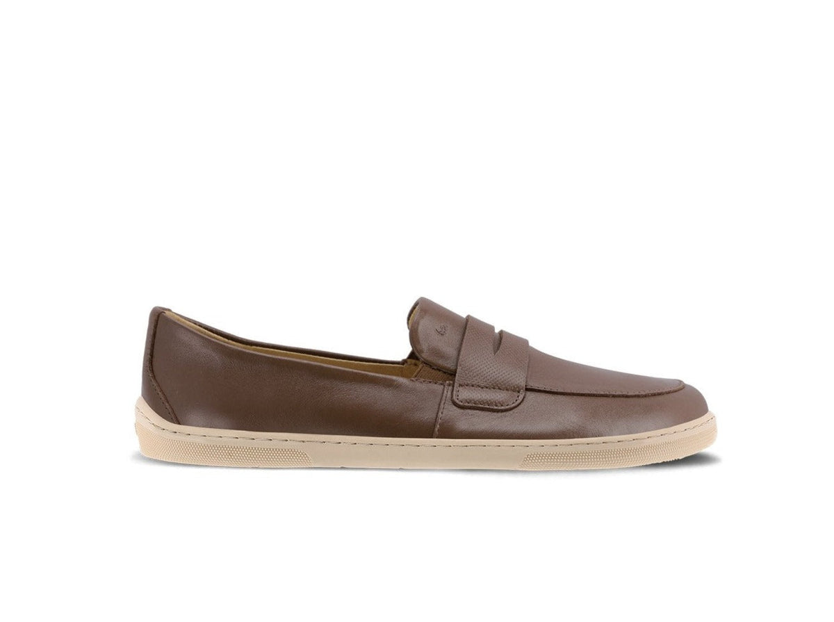 Barefoot Moccasins Be Lenka Buena - Dark Brown & Beige 1  - OzBarefoot