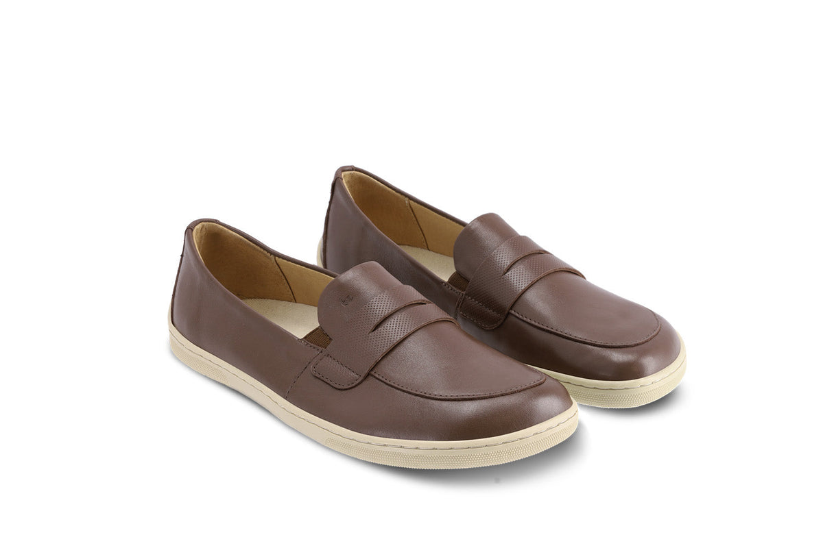 Barefoot Moccasins Be Lenka Buena - Dark Brown & Beige 4  - OzBarefoot