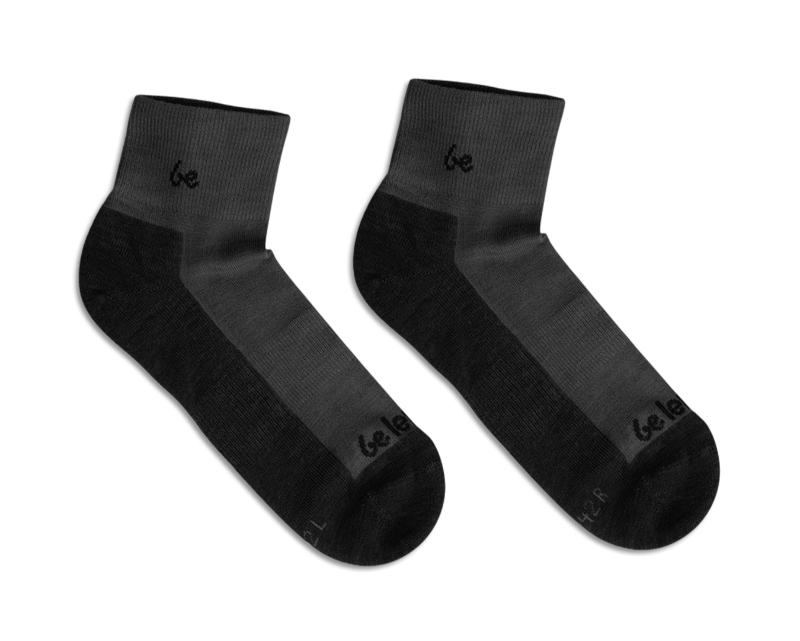 Barefoot Socks Be Lenka - Crew - Merino Wool – Grey