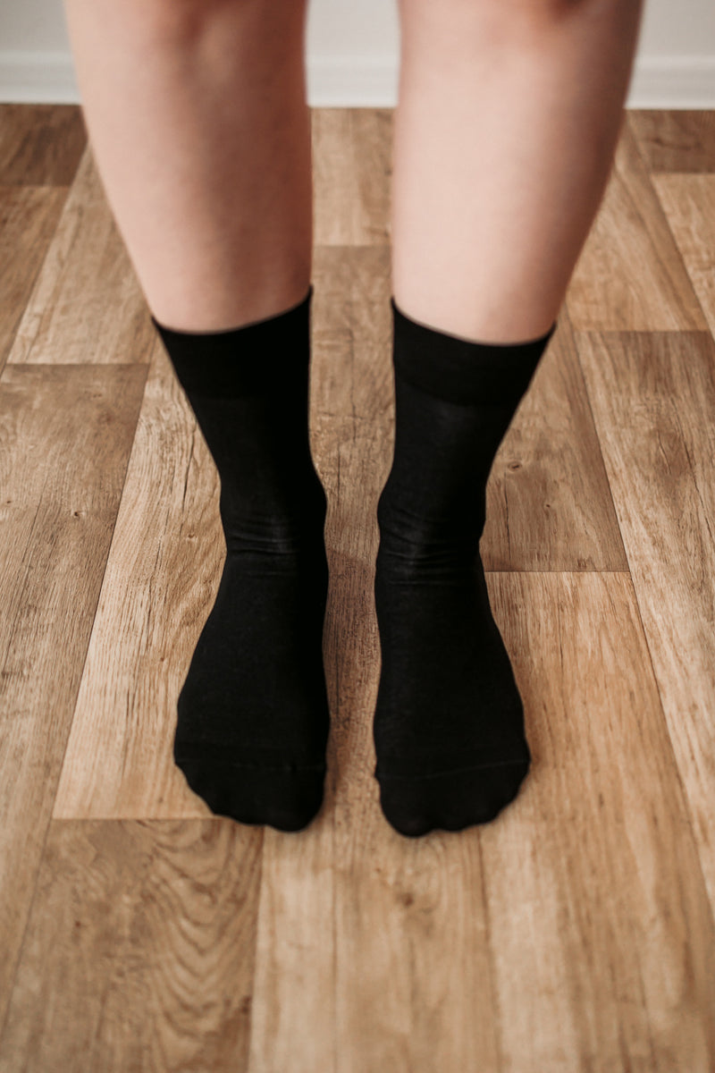 Barefoot Socks - Crew - Essentials - Black - 3 pack 2  - OzBarefoot