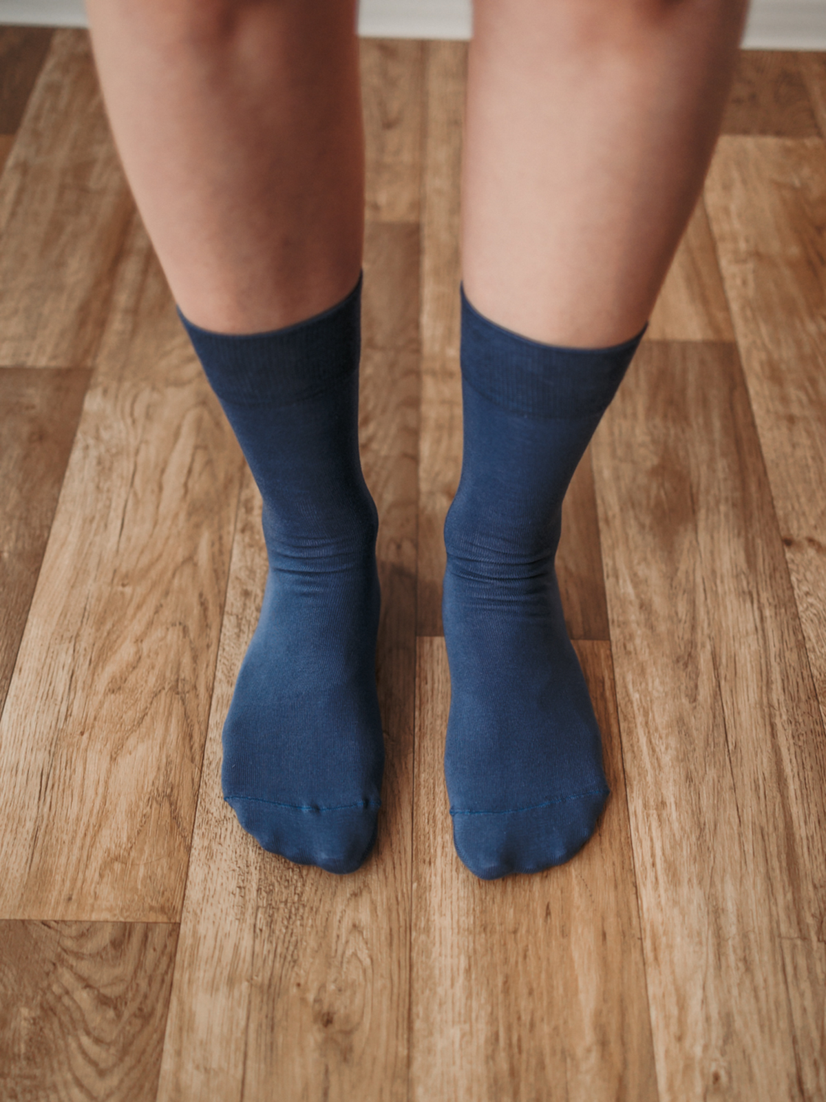 Barefoot Socks - Crew - Essentials - Blue - 3 pack 1  - OzBarefoot