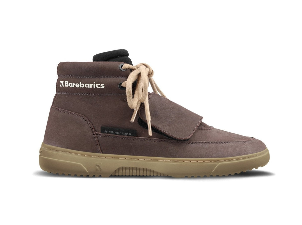 Barefoot Sneakers Barebarics Blizzard - Dark Chocolate Brown 1  - OzBarefoot