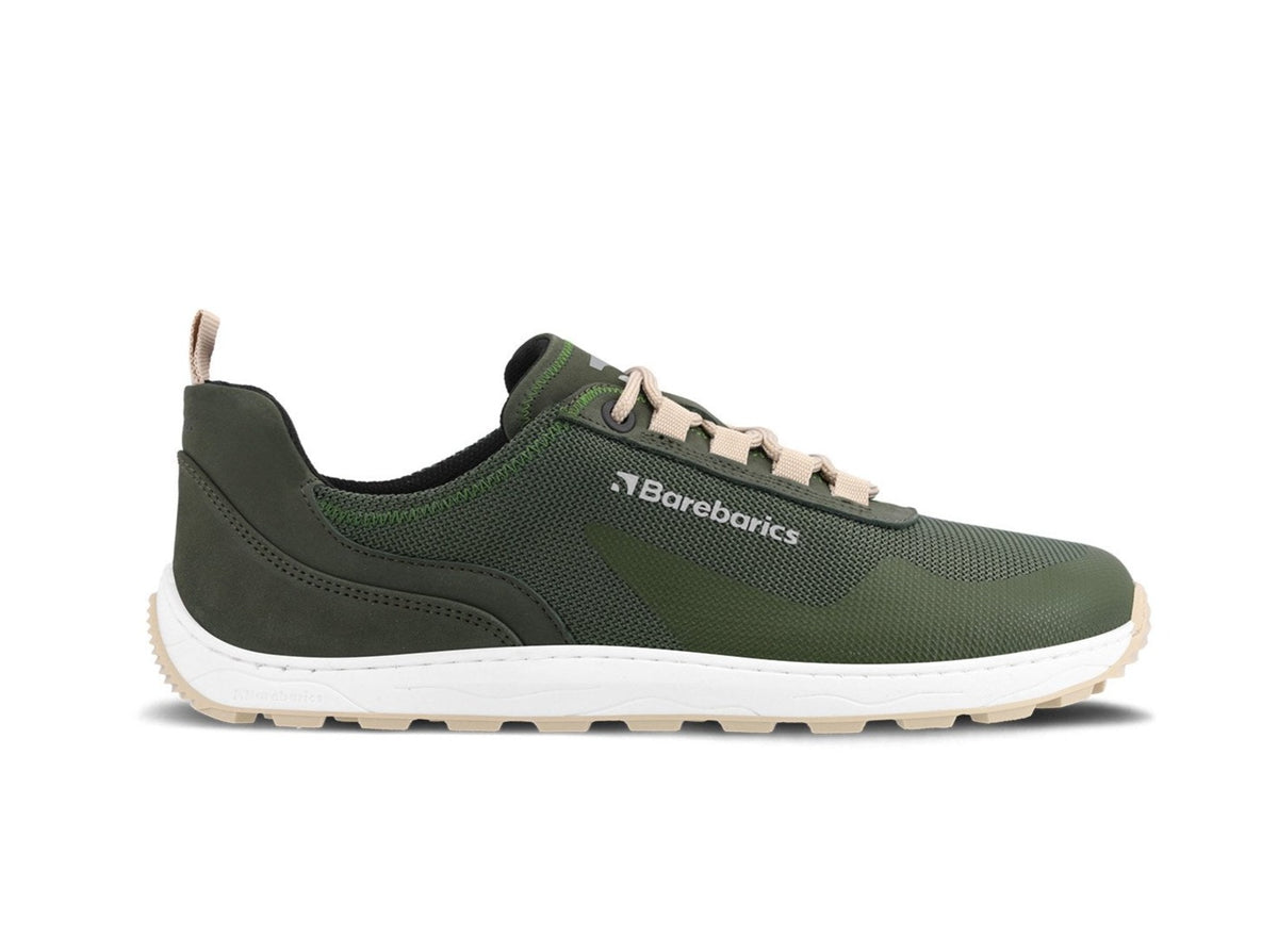 Barefoot Sneakers Barebarics Wanderer - Army Green 1  - OzBarefoot
