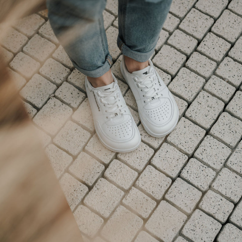 Barefoot Sneakers Barebarics Wave - All White 4  - OzBarefoot